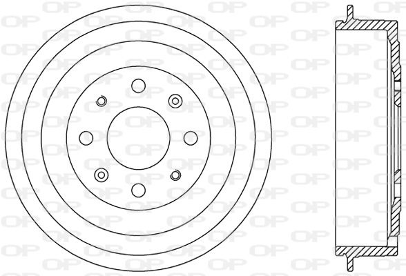 OPEN PARTS Тормозной барабан BAD9083.10